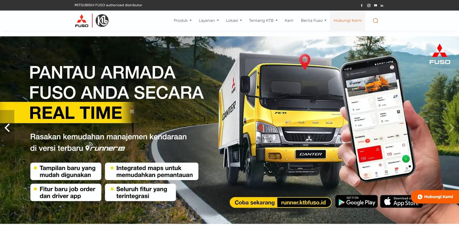 Fuso homepage campaign